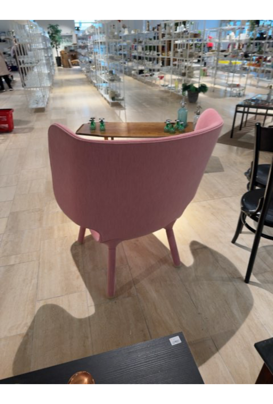 Stol i rosa "New Works Tembo Lounge"